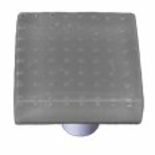 Hot Knobs HK1212-KA Bubbles Deco Gray Square Glass Cabinet Knob - Alum