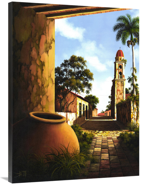 Global Gallery GCS-477341-3040-142 30 x 40 in. The Courtyard Art Print