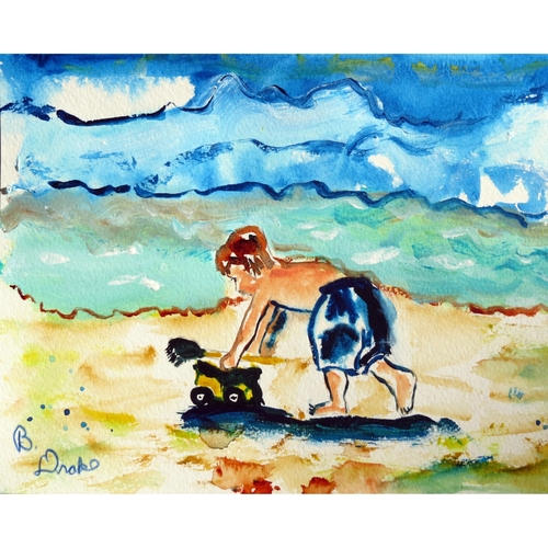 Betsy Drake PM832 Boy & Toy Place Mat - Set of 4