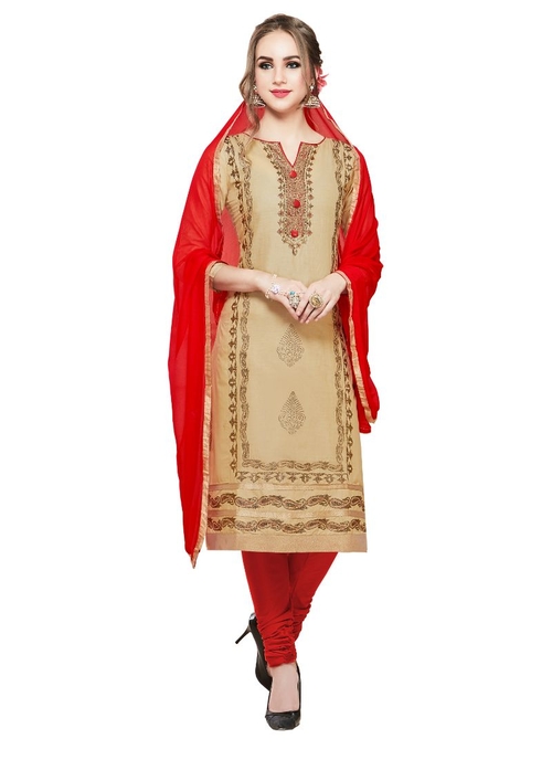 Generic Women's Cotton Salwar Material (Snadel,
