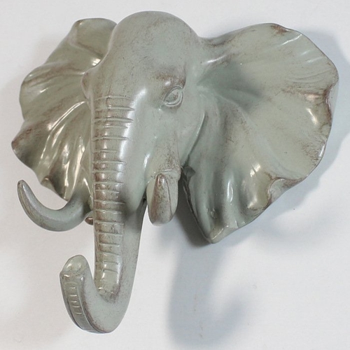 Resin Elephant Head Hook