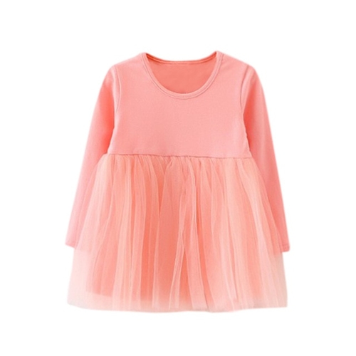 New arrival baby girl dress Long Sleeve Solid Tutu