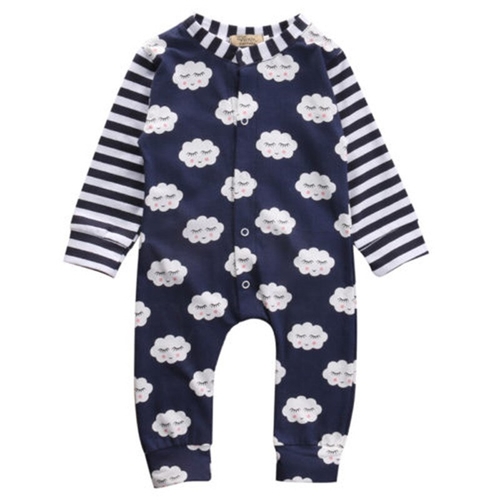 Newborn Infant Cute Baby Boy Girl Clothes Stripe