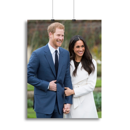 Prince Harry and fiance Meghan Markle announce their engagement Canvas