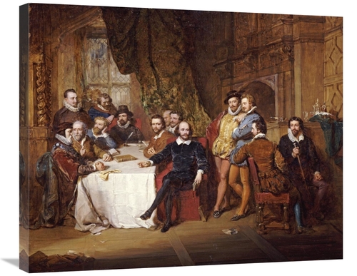 Global Gallery GCS-266298-30-142 30 in. Shakespeare & His Friends at t