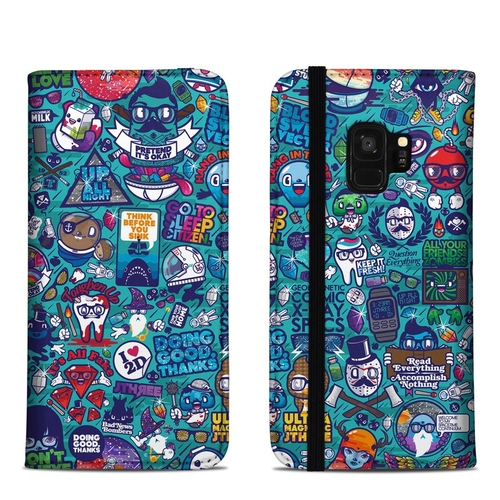 DecalGirl SGS9FC-COSRAY Samsung Galaxy S9 Folio Case - Cosmic Ray