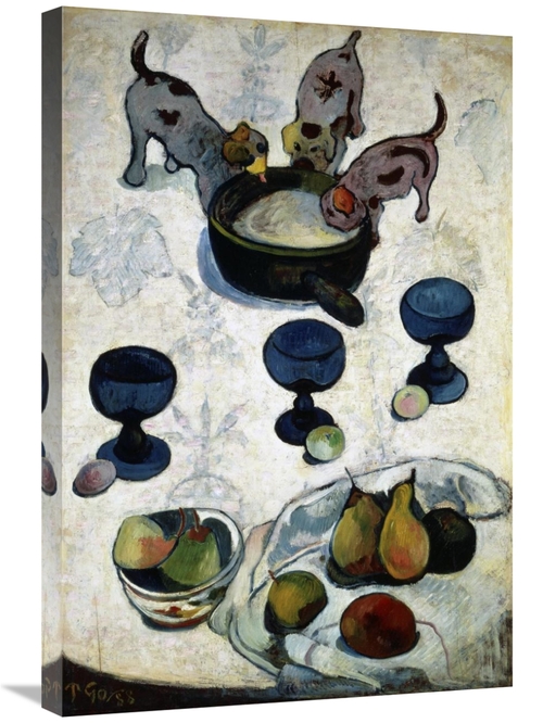 Global Gallery GCS-277651-30-142 30 in. Still Life with Three Dogs - N