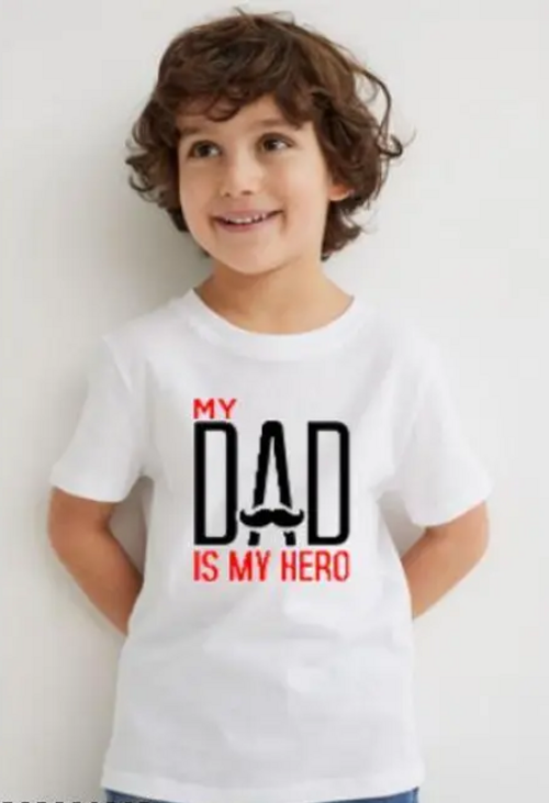 White 100% Cotton Tshirt For Boys and Girls