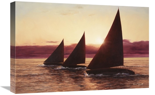 Global Gallery GCS-394006-1624-142 16 x 24 in. Evening Sail Art Print 