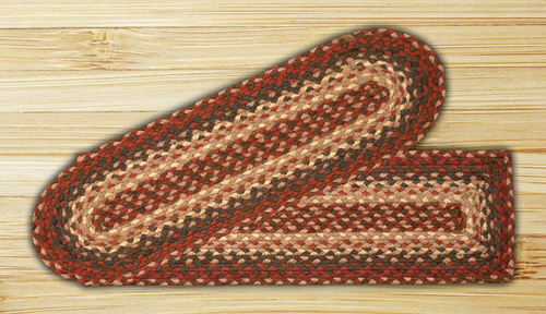 Capitol Importing 19-012 Burgundy - 27 in. x 8.25 in. Oval Stair Tread