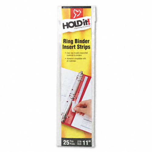 Cardinal 21110 Holdit Self-Adhesive Multi-Punched Binder Insert Strips