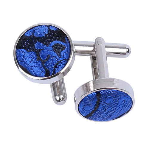 Paisley Cufflinks - Royal Blue