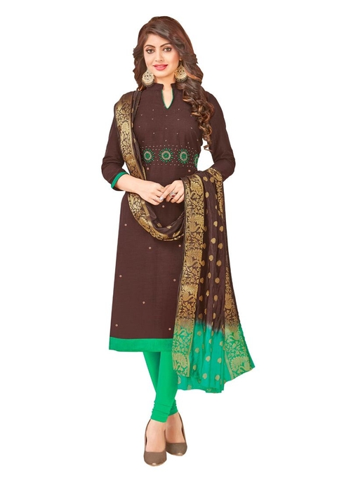 Generic Women's South Slub Cotton Salwar Material