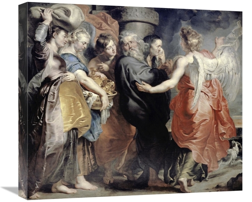 Global Gallery GCS-279917-22-142 22 in. Lots Flight From Sodom Art Pri