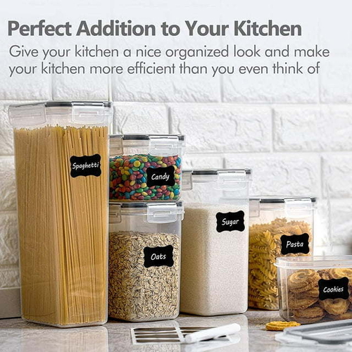 Food Storage Containers Set, Kitchen Pantry Organization and Storage