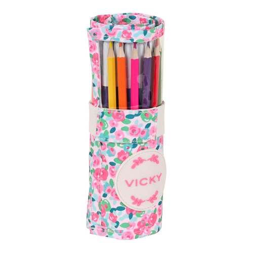 Pencil Case Vicky Martín Berrocal Rosebloom Roll-up Multicolour (27