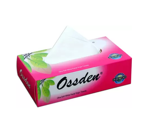 2 ply facial tissue 100% virgin paper WHITE pack of 6