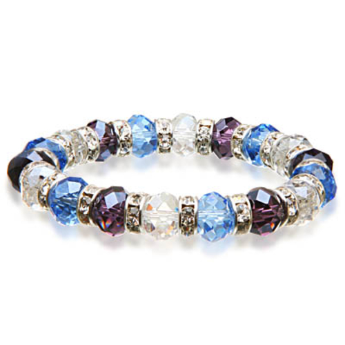 Alexander Kalifano BLUE-BGG-09 Gorgeous Glass Bracelet - Multi-Colored