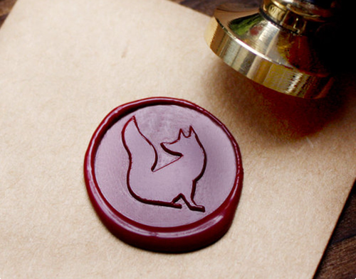 Fox Metal Stamp / Wedding Wax Seal Stamp