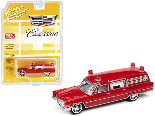 1966 Cadillac Ambulance Red \Special Edition\" Limited Edition to 3600