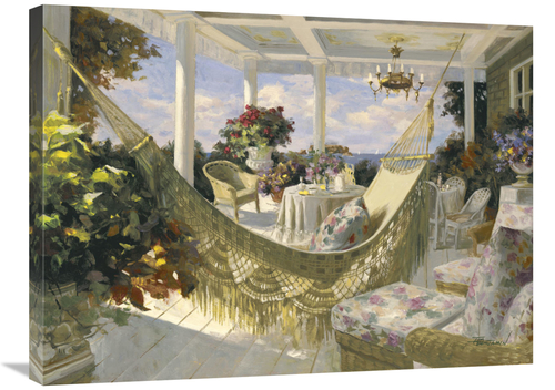 Global Gallery GCS-124760-2432-142 24 x 32 in. Summer Veranda Art Prin