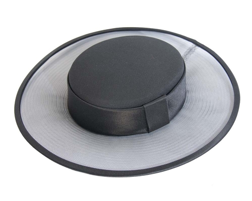 Black designers boater hat