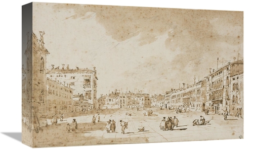Global Gallery GCS-453958-1218-142 12 x 18 in. View of Campo San Polo&