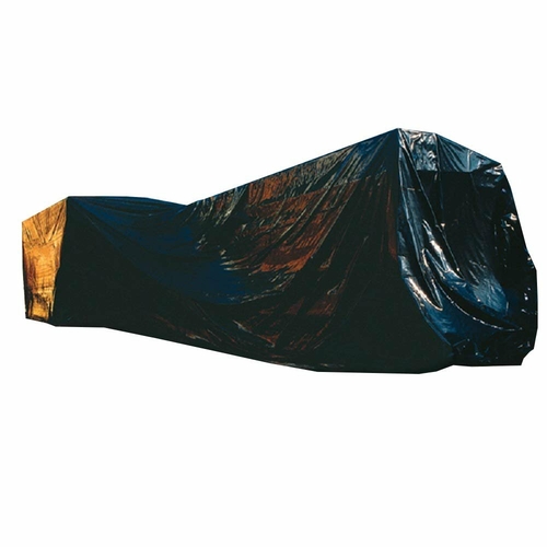 Roll of Polyethylene Tarp 20ft x 100ft. Ultra Thick Black Low Density