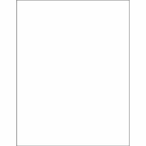 Box Partners LL271 8.5 x 11 in. White Removable Rectangle Laser Labels