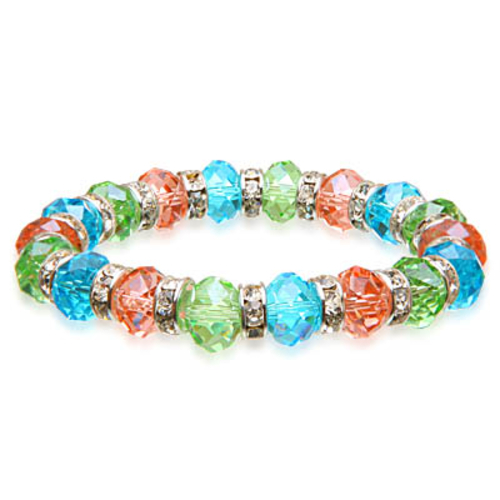 Alexander Kalifano BLUE-BGG-03 Gorgeous Glass Bracelet - Multi-Colored