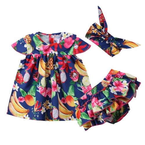 2018 cute Newborn baby girl clothes 3pcs baby girl