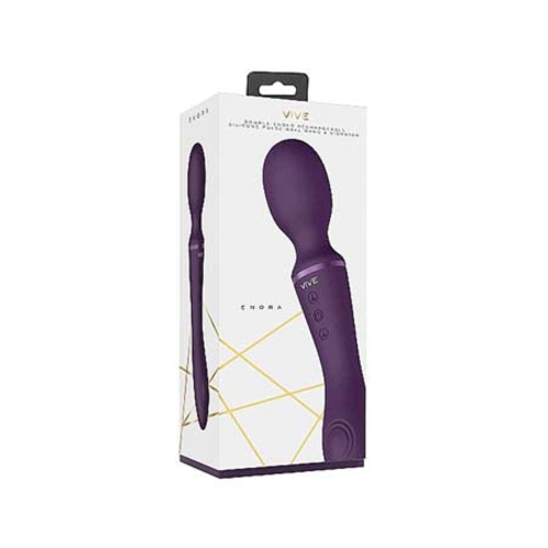 VIVE ENORA Rechargeable Dual-Ended Silicone Pulse-Wave G-Spot & Wand