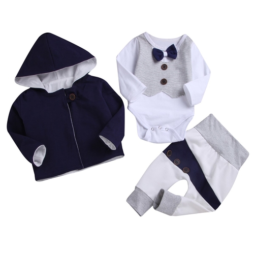 2018 New Autumn Winter Infant Kids Baby Boys 3PCS