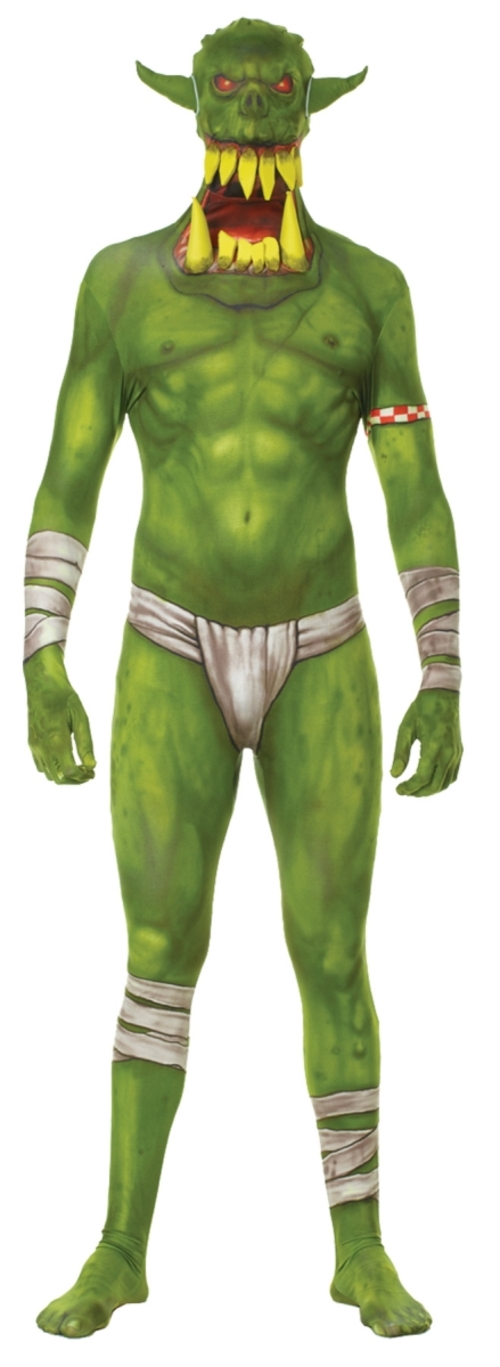 Morris Costume MH03755 Morph Jaw Dropper Green Adult Costume, Medi