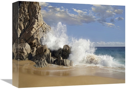 Global Gallery GCS-396475-1216-142 12 x 16 in. Lovers Beach with Crash