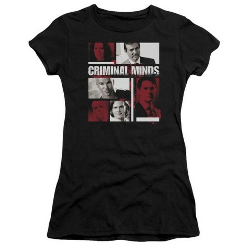 Trevco Criminal Minds-Character Boxes - Short Sleeve Junior Sheer Tee 