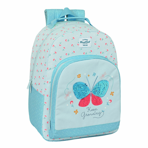 School Bag BlackFit8 Keep Growing Light Blue (32 x 42 x 15 cm)