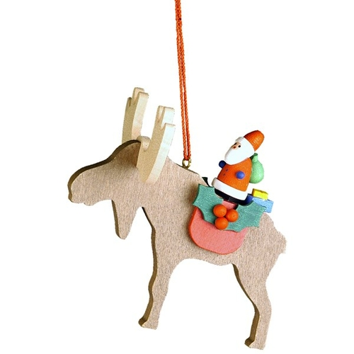 ULBR 10-0481 Christian Ulbricht Ornament - Santa on Elk