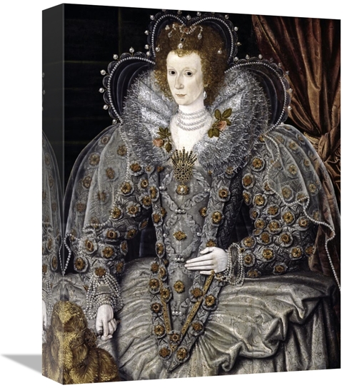 Global Gallery GCS-276524-16-142 16 in. Queen Elizabeth of England Art