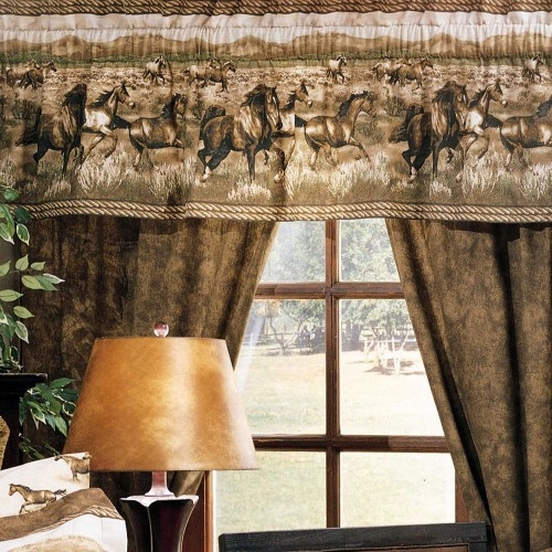 VISI-ONE - Wild Horses - Rod Pocket Drapes/Shower Curtains/Valances