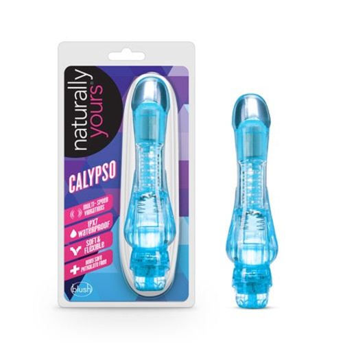 Blush Naturally Yours Calypso Slimline Vibrator Blue