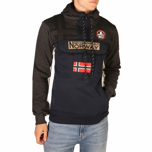 Grey Geographical Norway Fitakol_man_blandedgrey-navy