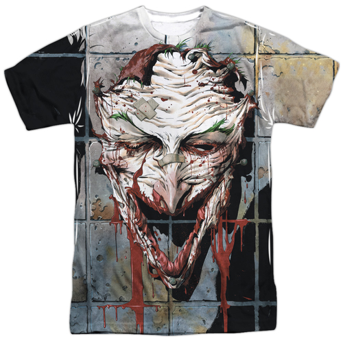 Trevco BM2505-ATPP-2 Batman Smile-S by S Adult Poly Crew Sublimation T