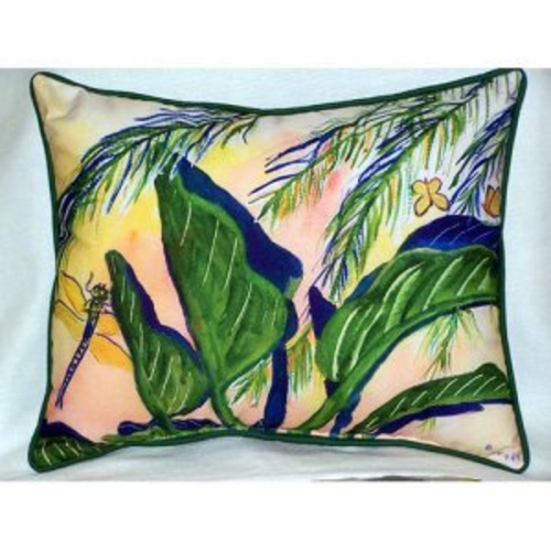 Betsy Drake ZP175 Elephant Ears Indoor & Outdoor Throw Pillow- 20 x 24