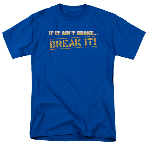 Break It S by S Adult Short Sleeve Shirt, Royal Blue - 2X