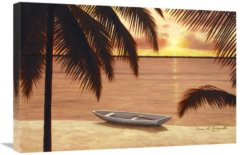 Global Gallery GCS-138959-2030-142 20 x 30 in. Amber Palms Art Print -