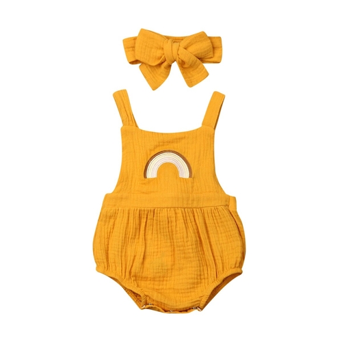 Newborn Baby Girl Bodysuits Summer