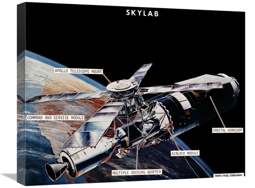 Global Gallery GCS-393585-1824-142 18 x 24 in. Skylab Components - Con