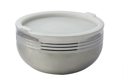 Bon Chef 9316 12 in. dia. Cold Wave Bowl & Stacking Cover, 7 quart