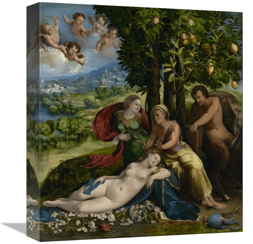 Global Gallery GCS-460060-16-142 16 in. Mythological Scene Art Print -